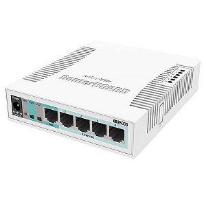 Roteador Mikrotik RB260GS 5 Portas Gigabit PoE 1 SFP - RB260GS - CSS106-5G-1S
