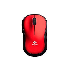 Mouse Sem Fio Logitech 1000 DPI Preto/Vermelho M185 - M185 - PRETO/VERMELHO