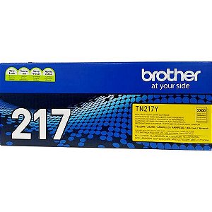 Toner Brother Amarelo Original - TN217YBR - 2.300 páginas para MFCL3750CDW MFCL3770CDW, HL3210CW, HL3230CDN, HL3230CDW, HL3270CDW, DCPL3551CDW - TN-217YBR