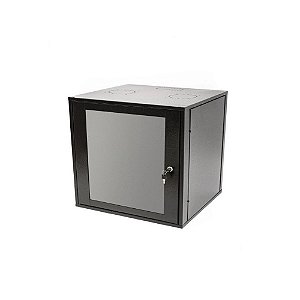 Mini-Rack Parede 8U x 470mm 19 Polegadas Preto Visor Acrílico GForce - 768 - 768