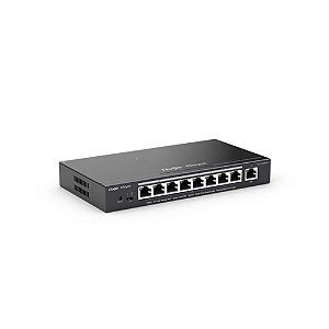 Switch PoE+ Gerenciável L2 Ruijie | Reyee RG-ES209GC-P 9 Portas Gigabit 10/100/1000 Mbps - RG-ES209GC-P