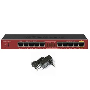 Roteador Mikrotik RB2011IL-IN 5 Portas Gigabit 5 Portas 10/100 - RB2011IL-IN