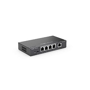Switch PoE+ Gerenciável L2 Ruijie | Reyee RG-ES205GC-P 5 Portas Gigabit 10/100/1000 Mbps - RG-ES205GC-P