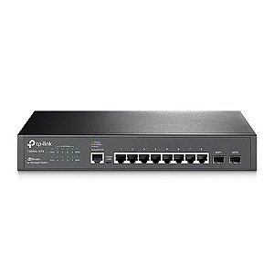 Switch Gerenciável L2+ Tp-Link SG3210 8 Portas 10/100/1000 Mbps + 2 Portas SFP + 1 Porta Console Rj45 JetStream - Omada - SG3210