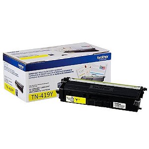 Toner Brother Amarelo Original - TN419YBR - 9.000 páginas para HLL8360CDW, MFCL8610CDW, MFCL8900CDW, MFCL9570CDW - TN-419Y