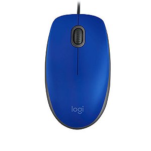 Mouse USB Logitech M110 Silent 1000 Dpi Azul - 910-006662 - 910-006662