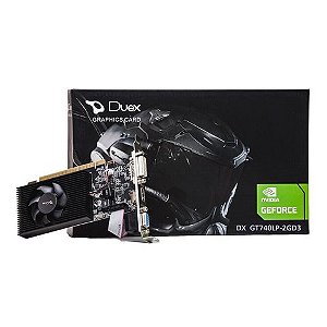 Placa de Video Duex VXpro GeForce GT740 2GB DDR3 128Bits HDMI DVI VGA - GT740LP-2GD3 - GT740LP-2GD3