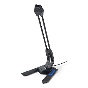 Microfone de Mesa Flexível Gamer Olier Omnidirecional USB Preto Multilaser - PH255 - PH255