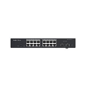 Switch PoE+ Gerenciável L2 Ruijie | Reyee RG-ES218GC-P 16 Portas Gigabit +2 SFP - RG-ES218GC-P