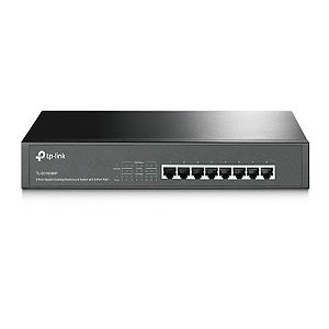Switch PoE+ Tp-Link TL-SG1008MP 8 Portas 10/100/1000 Mbps Montavel / Rack - TL-SG1008MP