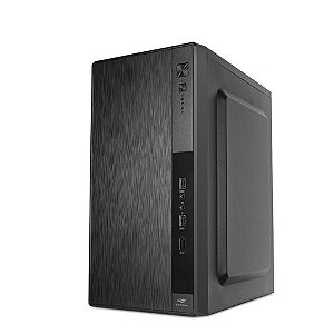 Gabinete C3Tech MT-31V2BK 2 Baias Preto com Fonte 200W - 301140430100