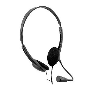 Fone de Ouvido Headset Flexível com Microfone com Plug P2 Preto Multilaser - PH002BUX - PH002BUX
