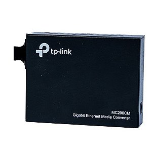 Conversor de Mídia TP-Link RJ45 10/100/1000 / Fibra Ótica 0,5 KM Multi-modo - MC200CM - MC200CM
