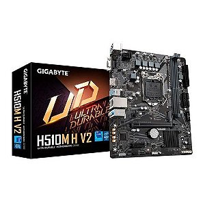 Placa Mãe Gigabyte H510M-H V2 para Intel LGA-1200-G11 Memória DDR4 Som Vídeo e Rede - H510M-H V2