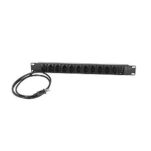 Régua para Rack 19" com 12 Tomadas 10A Cabo 1,00 Metro GForce 401 - 401
