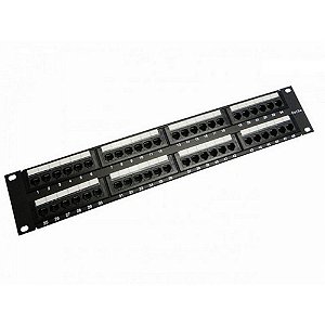 Patch Panel 48 Portas 19 Polegadas Cat.5E Seccon SecLan - WT-2029A-110-48P - WT-2029A-110-48P