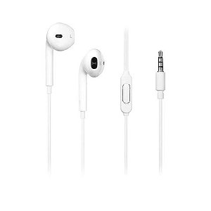 Fone de Ouvido Auricular com Microfone com Plug P2 Branco Pulse - PH355 - PH355