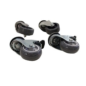 Kit Rodizio para Rack Piso com 4 Peças Fibra Tellecom - 36 KitRodz - 36 KITRODZ