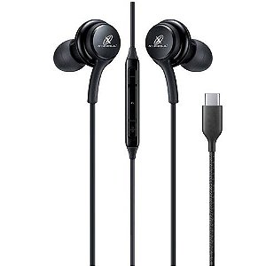 Fone de Ouvido Auricular com Microfone com Plug USB-C Preto X-Cell - XC-F-18 - XC-F-18