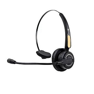 Fone de Ouvido Headset Office com Microfone Conexão Bluetooth Preto 5+ - HS-201 - 015-0104