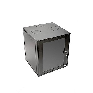 Mini-Rack Parede 16U x 470mm 19 Polegadas Preto Visor Acrílico GForce - 502 - 502