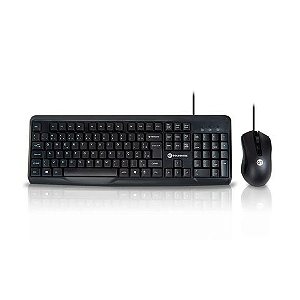 Kit Teclado + Mouse USB Elegance Goldentec Preto - 52633 - 52633