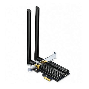 Placa PCI-Express Wireless AX3000 2 Antenas Dual Band Wi-Fi 6 e Bluetooth 5.0 TP-Link - ARCHER TX50E - ARCHER TX50E