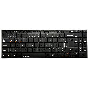 Teclado Bluetooth Multimidia Slim Multilaser compatível com Android, Windows e IOS Preto - TC220 - TC220