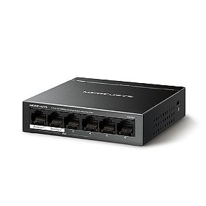 Switch PoE+ Mercusys MS106LP 6 Portas 10/100 Mbps - MS106LP