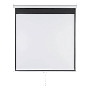Tela de Projeção Retrátil 97 Polegadas 1,80M x 1,80M 1:1 Multilaser - AC351 - AC351