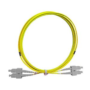Cabo Patch Cord SC/UPC-SC/UPC 50/125 Fibra Optica 2,5M Duplo Seccon SecFiber - MC-06.05.10.22925 - MC-06.05.10.22925