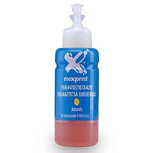 Tinta para Cartucho Epson T664-673 Amarelo 100ml Maxprint - 61000019 - Vendido Unitário - 61000019