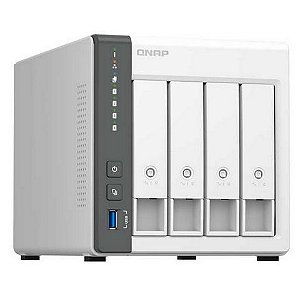 Storage QNAP NAS 4-Bay Suporta até 64TB Não Incluso - TS-433-4G - TS-433-4G