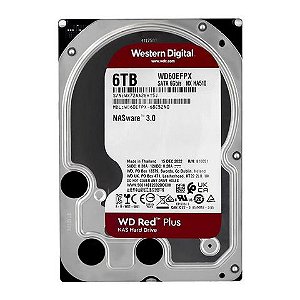 Hard Disk Servidor 6.0 TB Sata 3 Western Digital Red Nas 5400 RPM - WD60EFPX - WD60EFPX