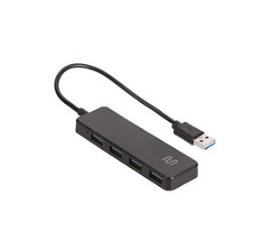 Hub USB 3.0 4 Portas Multi Preto - AC444 - AC444