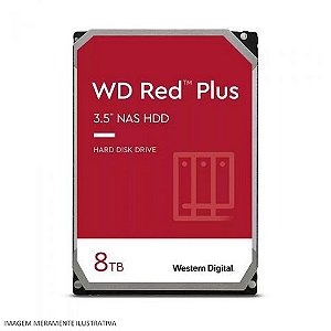 Hard Disk Servidor 8.0 TB Sata 3 Western Digital Red Nas 5640 RPM - WD80EFPX - WD80EFPX
