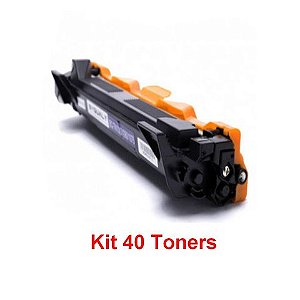 Kit 40 Toner Brother TN1000, 1060, 1075 Preto BYQUALY Potencial Suprimentos - TN-1000/1060/1075 KIT-83737