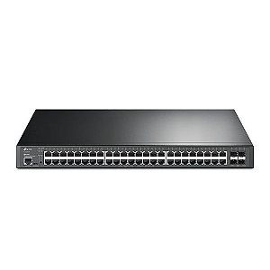 Switch PoE+ Gerenciável L2+ Tp-Link SG3452XP 48 Portas 10/100/1000 Mbps + 4P SFP 10GE + 2 Porta Console JetStream - Omada - SG3452XP