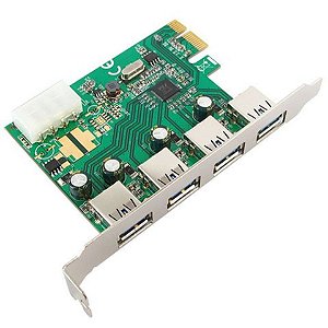 Placa PCI-E 4 Portas USB 3.0 Comtac - 27129349 - 27129349