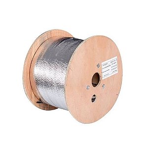 Cabo de Fibra Óptica Drop Flat 1FO Preto Rolo 1KM Gladden - 68100224 - 68100224