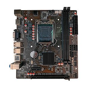 Placa Mãe Potencial Suprimentos PM-H61-BM2 Intel LGA 1155 Memória DDR3 Som Video e Rede - Rede 10-100-1000 - 12673 - 12673