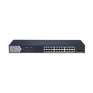 Switch PoE Gerenciável Hikvision DS-3E1526P-SI 24 Portas 10/100/1000 Gigabit PoE + 2 SFP - DS-3E1526P-SI