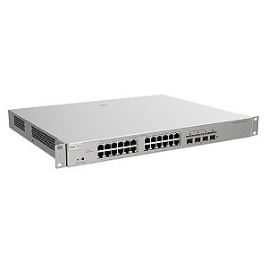 Switch PoE+ Gerenciável L3 Ruijie | Reyee RG-NBS5100-24GT4SFP-P 24 Portas Gigabit +4 SFP - RG-NBS5100-24GT4SFP-P