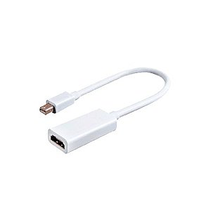 Conversor Mini DisplayPort Macho para HDMI Fêmea Branco X-cell - X-ADP-22 - com Cabo de 18cm - X-ADP-22