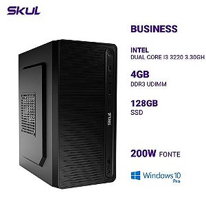 Micro Computador Skul Business B300 Core i3 3220 Memória 4 GB SSD 128 GB Windows10 Pro sem Monitor - B300 - 293700 - B300 - 293700