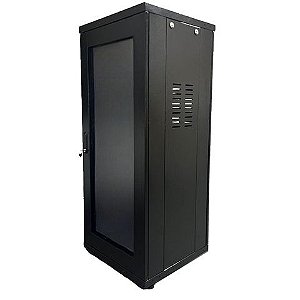 Rack para Servidor Piso 24U 670mm 19POL Preto - Produto Entregue Desmontado na Caixa - Fibra Metal - RP24X670S - RP24X670DESM