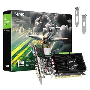 Placa de Video VINIK Geforce GT210 1GB DDR3 64Bits HDMI DVI VGA - GPUVK2101GBLP - GPUVK2101GBLP