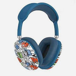 Fone de Ouvido Headset Bluetooth 5.3 com Microfone Azul Monsters X-CELL - XC-BTH-52 - XC-BTH-52-A