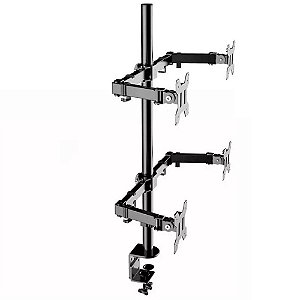 Suporte para Monitor Quadruplo Articulado 14 à 32 Polegadas Aquário - SIM-4000 - SIM-4000