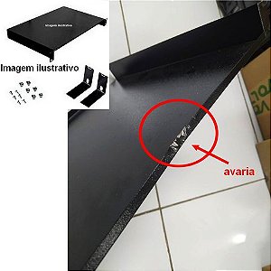 Bandeja Fixa para Rack 1U 19Pol 400mm Volt - Valemec 47.02.043 PRODUTO COM PEQUENA AVARIA - 47.02.043